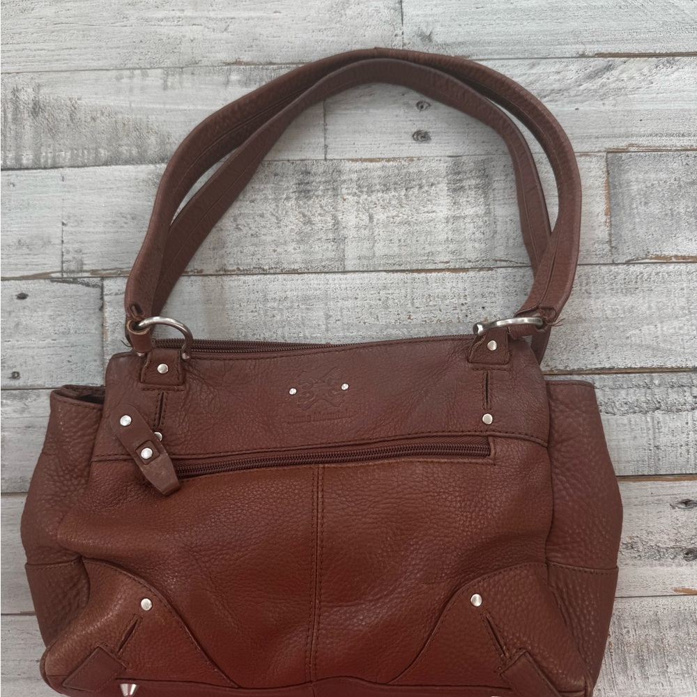 Stone Mountain Brown Leather Shoulder Bag